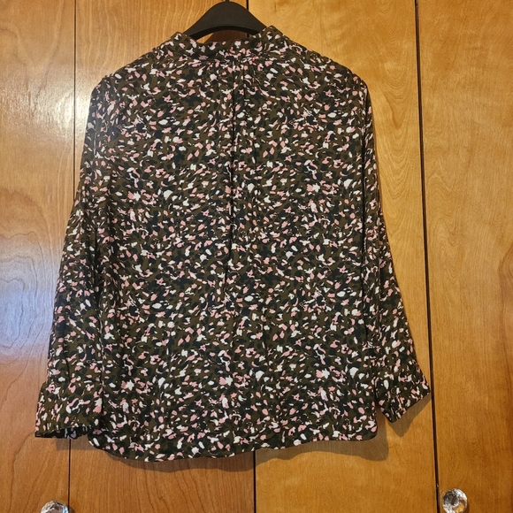 ZADIG & VOLTAIRE Tink Abstract Print Top Blouse Shirt Women’s S Black Multi - Picture 10 of 14